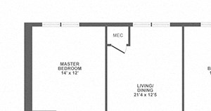 two bedroom, loft